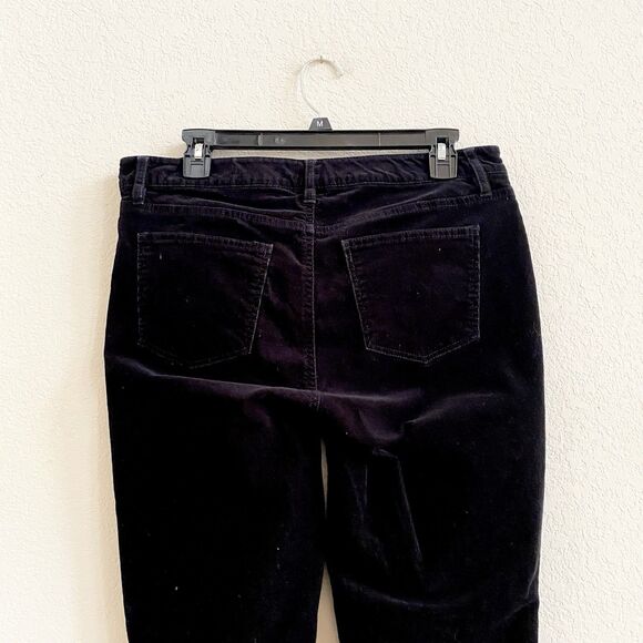 Talbots Flawless Five-pocket Corduroy Pants Sz 10 Petites Straight‎ Black - Picture 7 of 8